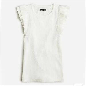 J.Crew ruffle sleeve top